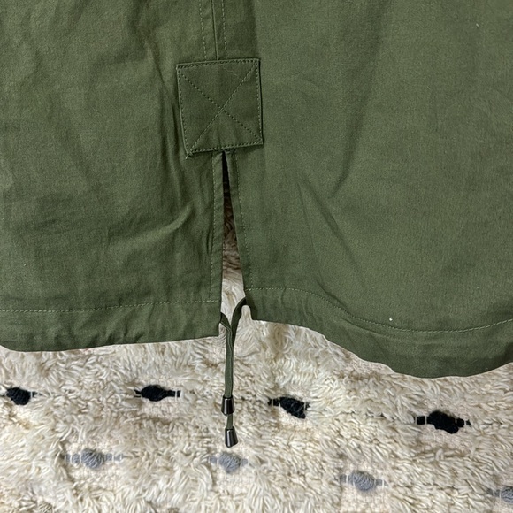 Sam Edelman green with gold sequin elbow anorak jacket size S - Picture 6 of 11